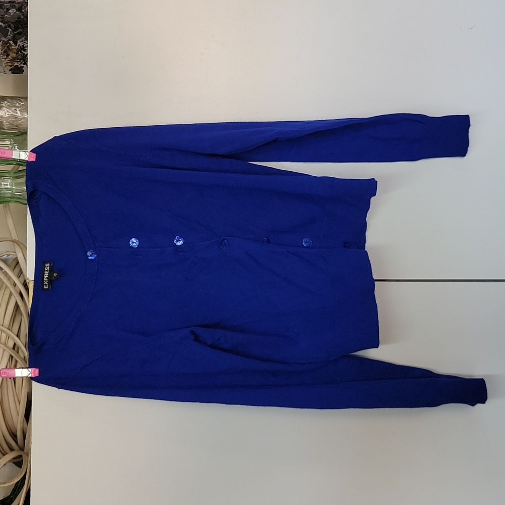 Express women's button up sweater size m